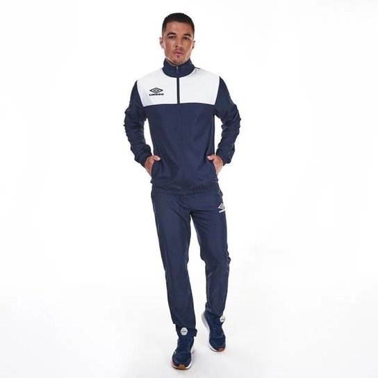 AGASALHO UMBRO BASIC CUT 1041130 MARINHO BRANCO MASCULINO