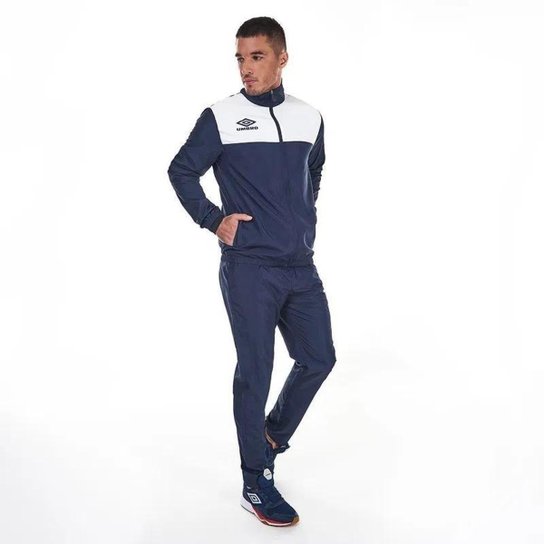 AGASALHO UMBRO BASIC CUT 1041130 MARINHO BRANCO MASCULINO