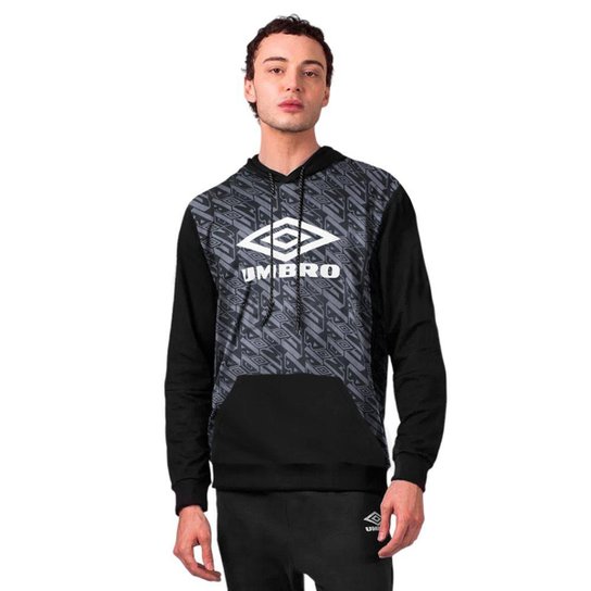 Blusa Moletom Umbro Graphic com Capuz Masculina