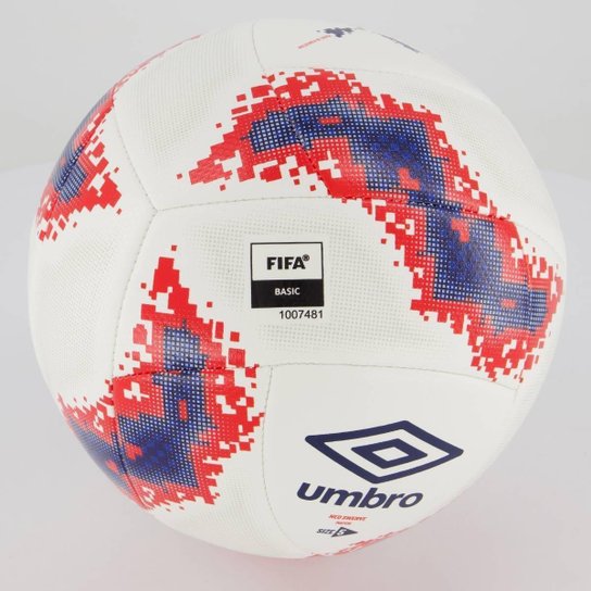 Bola Umbro Neo Swerve Match Fifa Basic Campo Branca e Azul