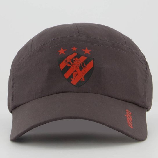 Boné Umbro Sport Recife Treino 2024 Cinza e Vermelho