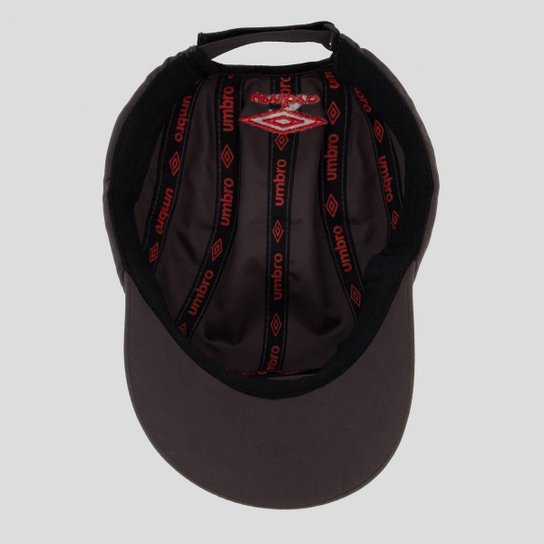 Boné Umbro Sport Recife Treino 2024 Cinza e Vermelho