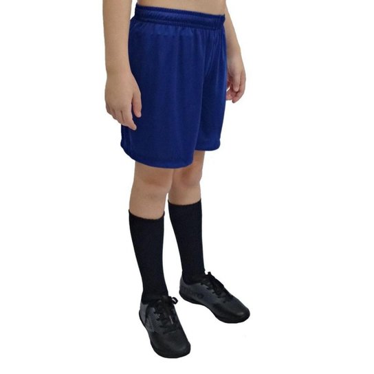 Calção De Futebol Umbro Aria Infantil Azul Marinho