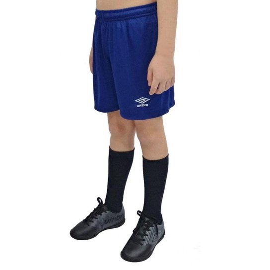 Calção De Futebol Umbro Aria Infantil Azul Marinho