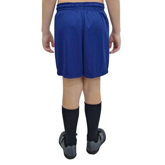 Calção De Futebol Umbro Aria Infantil Azul Marinho