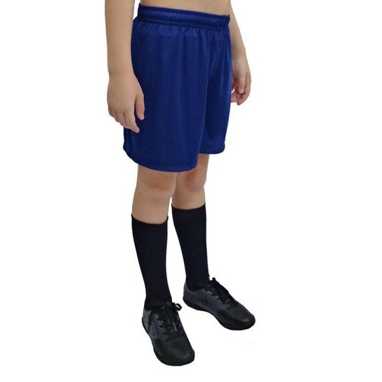 Calção De Futebol Umbro Aria Infantil Azul Marinho