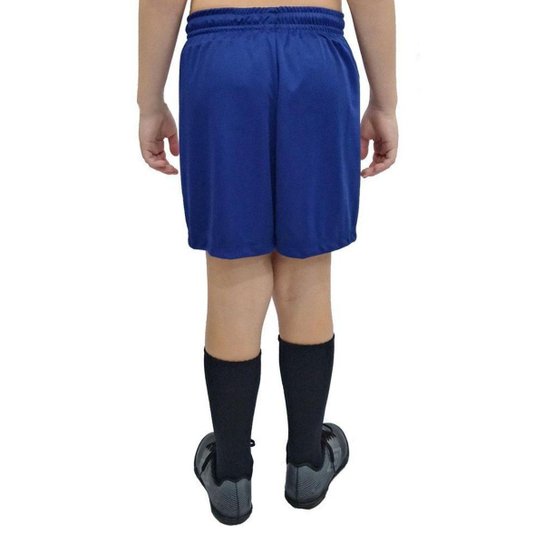 Calção De Futebol Umbro Aria Infantil Azul Marinho