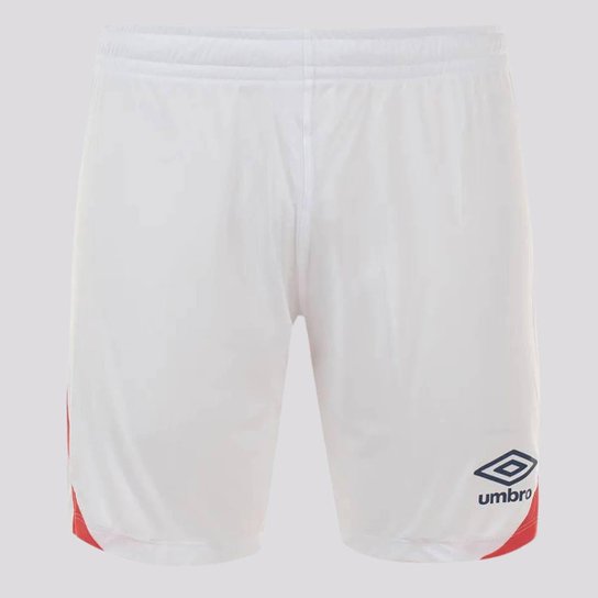 Calção Umbro England Branco e Vermelho
