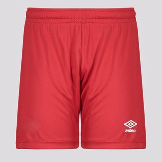 Calção Umbro Legacy Juvenil Vermelho