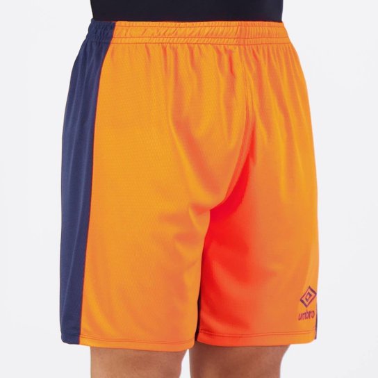 Calção Umbro Raptor Laranja e Marinho