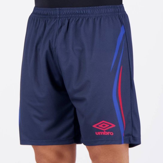 Calção Umbro Rush Marinho e Vermelho