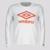 Camisa Manga Longa Umbro Basic UV Juvenil Branca e Vermelha - Branco