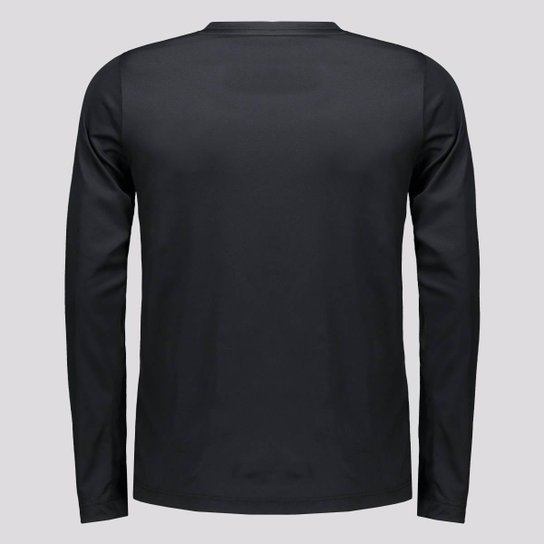 Camisa Manga Longa Umbro Basic Uv Juvenil Preta