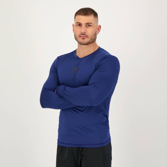 Camisa Manga Longa Umbro Diamond Touch Marinho