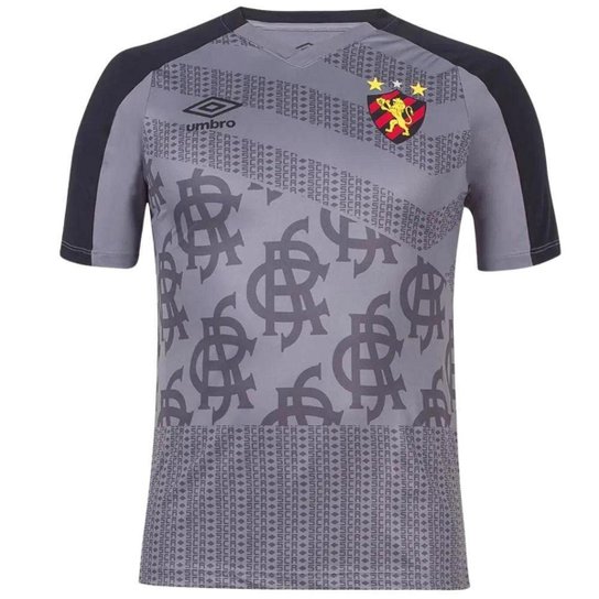 Camisa Masculina Sport Recife Umbro Treino 2022 Cinza