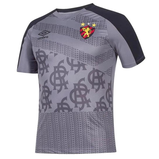 Camisa Masculina Sport Recife Umbro Treino 2022 Cinza