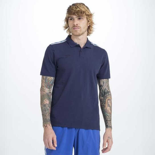 Camisa Pólo Masculina Umbro Essence- Marinho