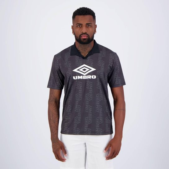 Camisa Polo Umbro Football Personality Manga Curta Masculina