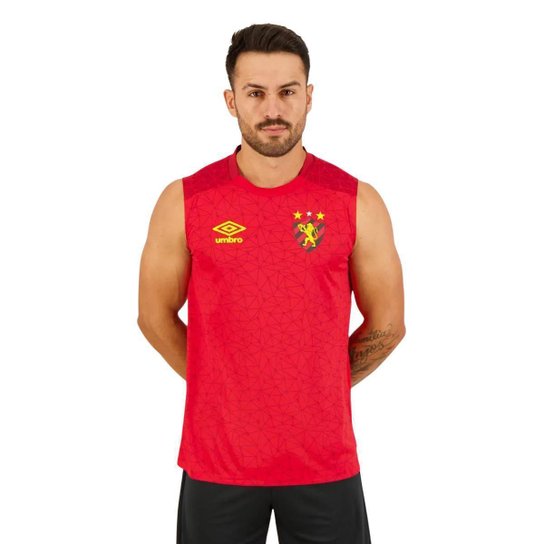 Camisa Regata Masculina Sport Recife Umbro 2022 Aquecimento