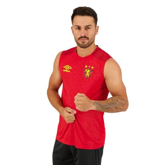 Camisa Regata Masculina Sport Recife Umbro 2022 Aquecimento