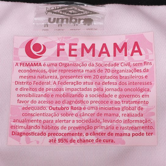 Camisa Sport Outubro Rosa 25/26 Torcedor Umbro Masculina
