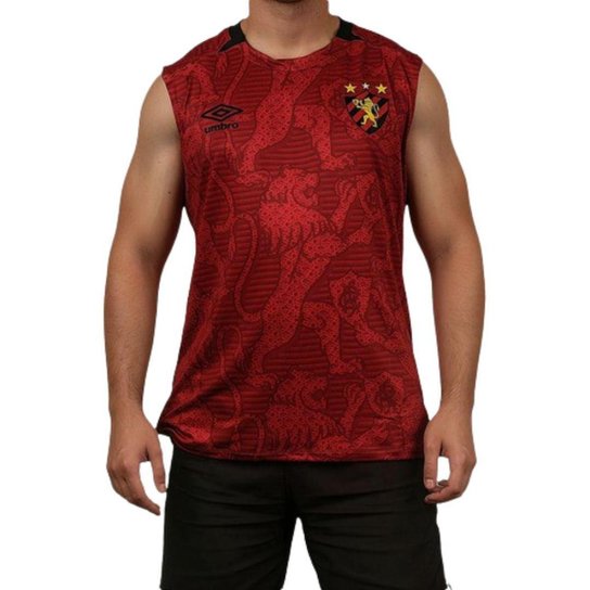 Camisa Sport Recife Regata Masculina Umbro Aquecimento 2024