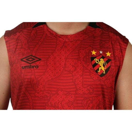 Camisa Sport Recife Regata Masculina Umbro Aquecimento 2024