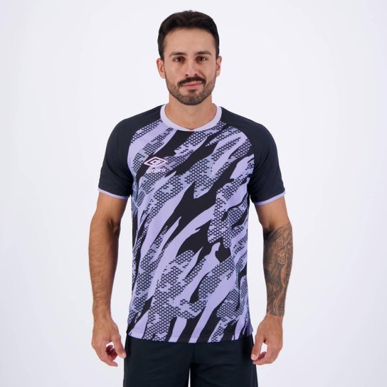 Camisa Umbro Artillerry Preta e Roxa