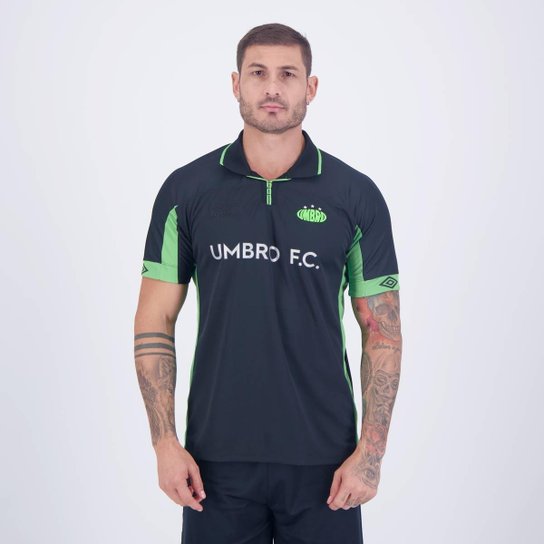 Camisa Umbro Authentic Preta e Verde