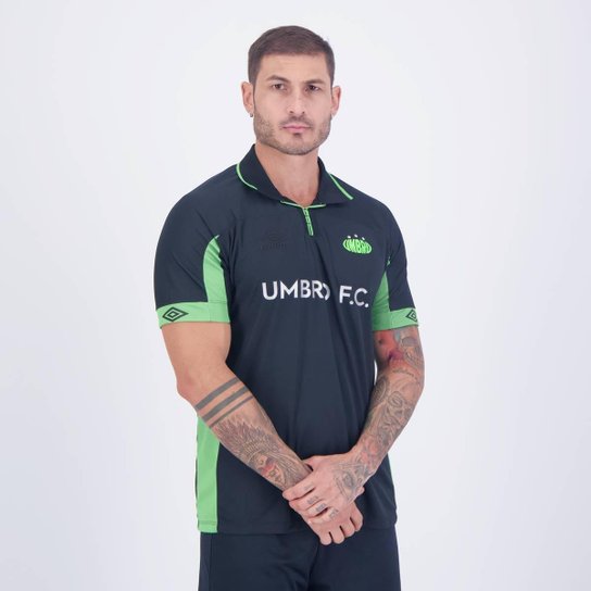 Camisa Umbro Authentic Preta e Verde