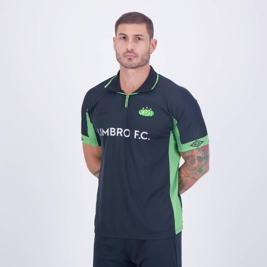 Camisa Umbro Authentic Preta e Verde