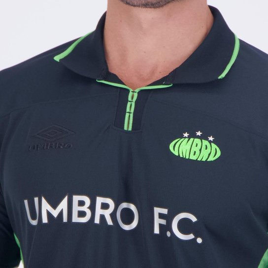 Camisa Umbro Authentic Preta e Verde