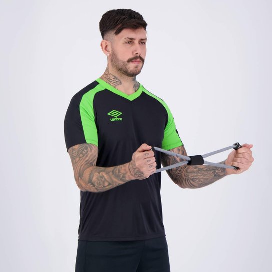 Camisa Umbro Raptor Preto e Verde