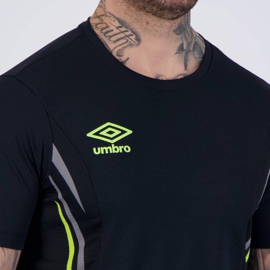 Camisa Umbro Rush Preto e Cinza