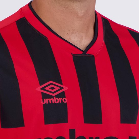 Camisa Umbro Sponsor Vermelha e Preta