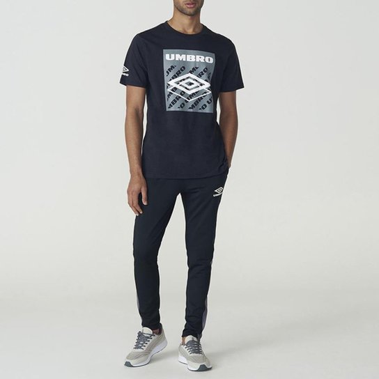 Camiseta Masculina Umbro Authentic Club- Preto