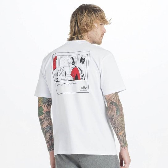 Camiseta Masculina Umbro Player- Branco