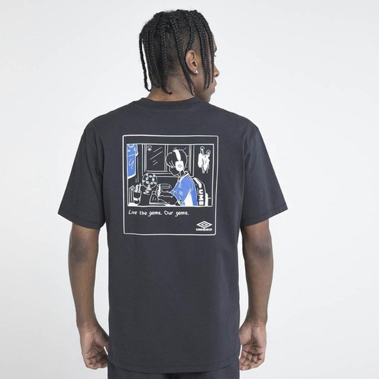 Camiseta Masculina Umbro Player- Preto