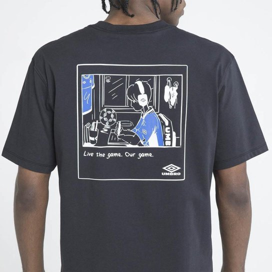 Camiseta Masculina Umbro Player- Preto