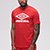 Camiseta Umbro Large Duo Masculina - Vermelho