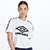 Camiseta Umbro Traditional Diamond Large Feminina - Branco+Preto