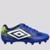 Chuteira Campo Juvenil Umbro Cosmic - Azul+Branco