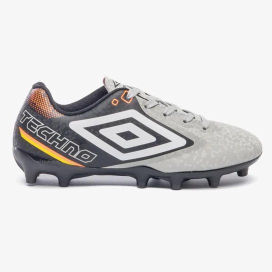 Chuteira Campo Umbro Techno II Jr Infantil Cinza