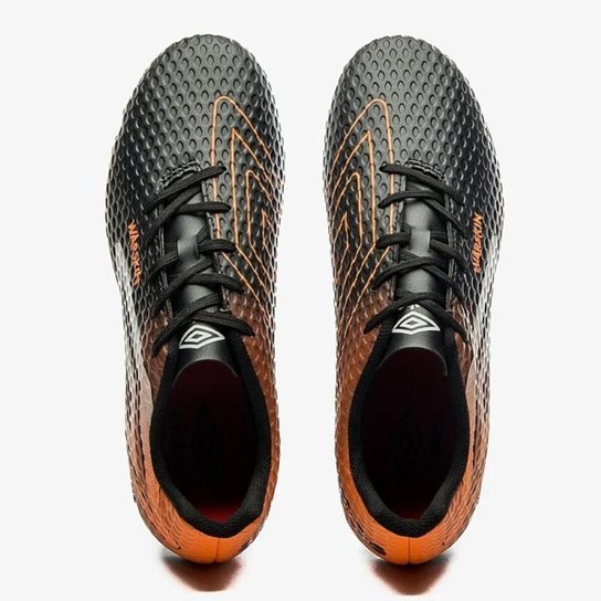 Chuteira Campo Umbro Warskin Masculina + Meia Antiderrapante Preta