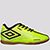 Chuteira Futsal Juvenil Umbro Ultraskin - Verde Limão+Preto