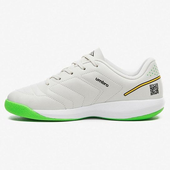 Chuteira Futsal Umbro BR Futsal JR Branca Infantil