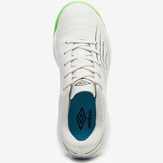 Chuteira Futsal Umbro BR Futsal JR Branca Infantil
