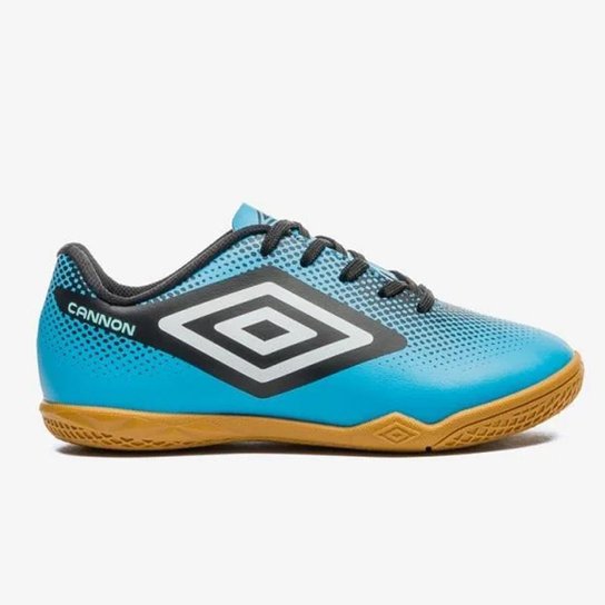 Chuteira Futsal Umbro Cannon Infantil Azul