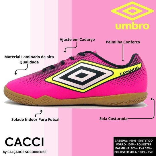 Chuteira Futsal Umbro Kids Cannon Jr