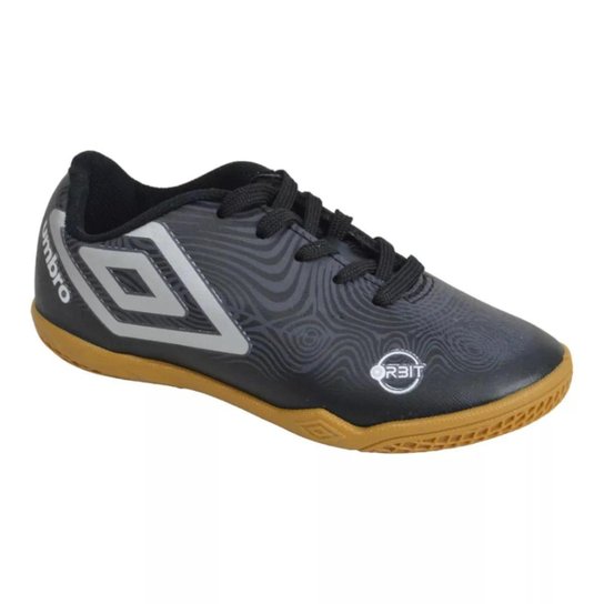 Chuteira Futsal Umbro Orbit Masculina - Preto e Cinza